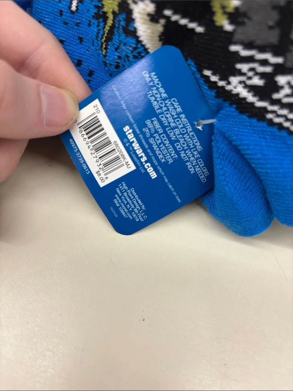 Star Wars Socks - Bright Blue & Lime
